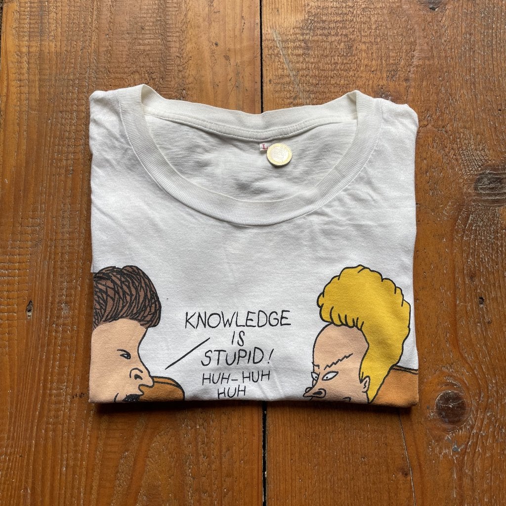Vintage Beavis and Butt-Head MTV T-shirt - Maat L- A-163, Maat 52/54 (L), O, O, Verzenden