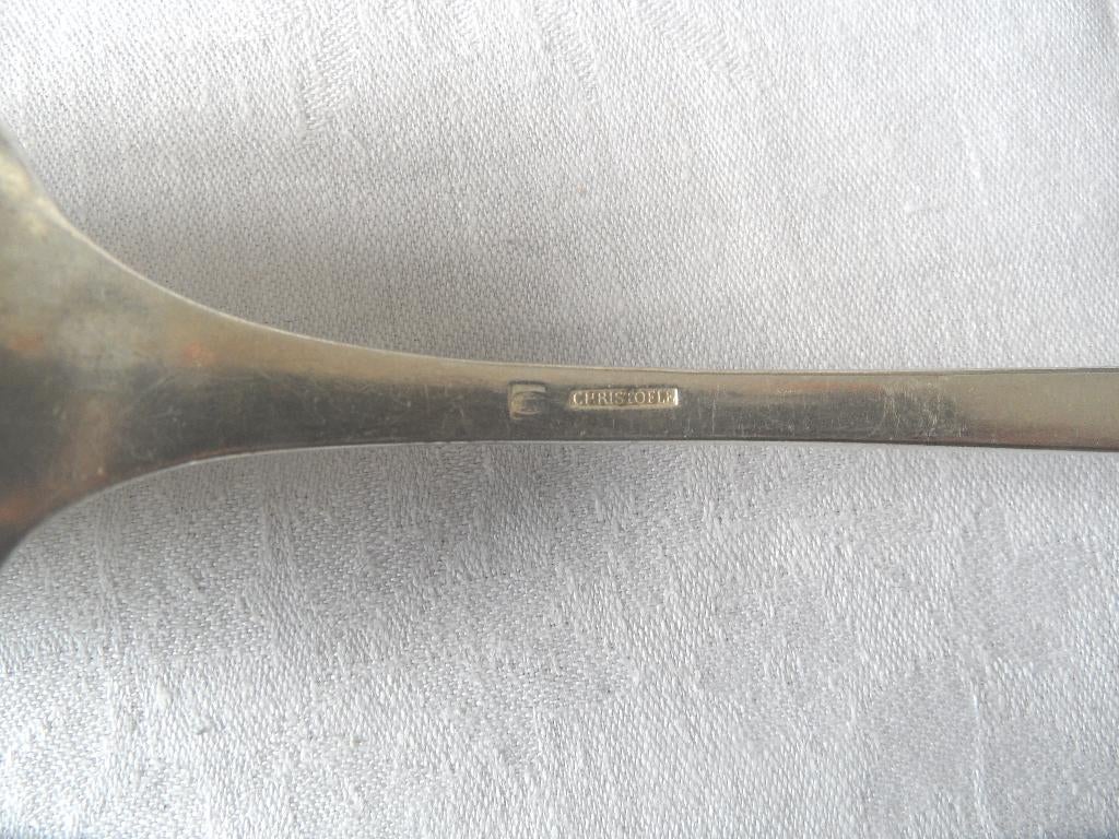 Christofle fidelio of baguette verzilverd opschep lepel, Ophalen of Verzenden