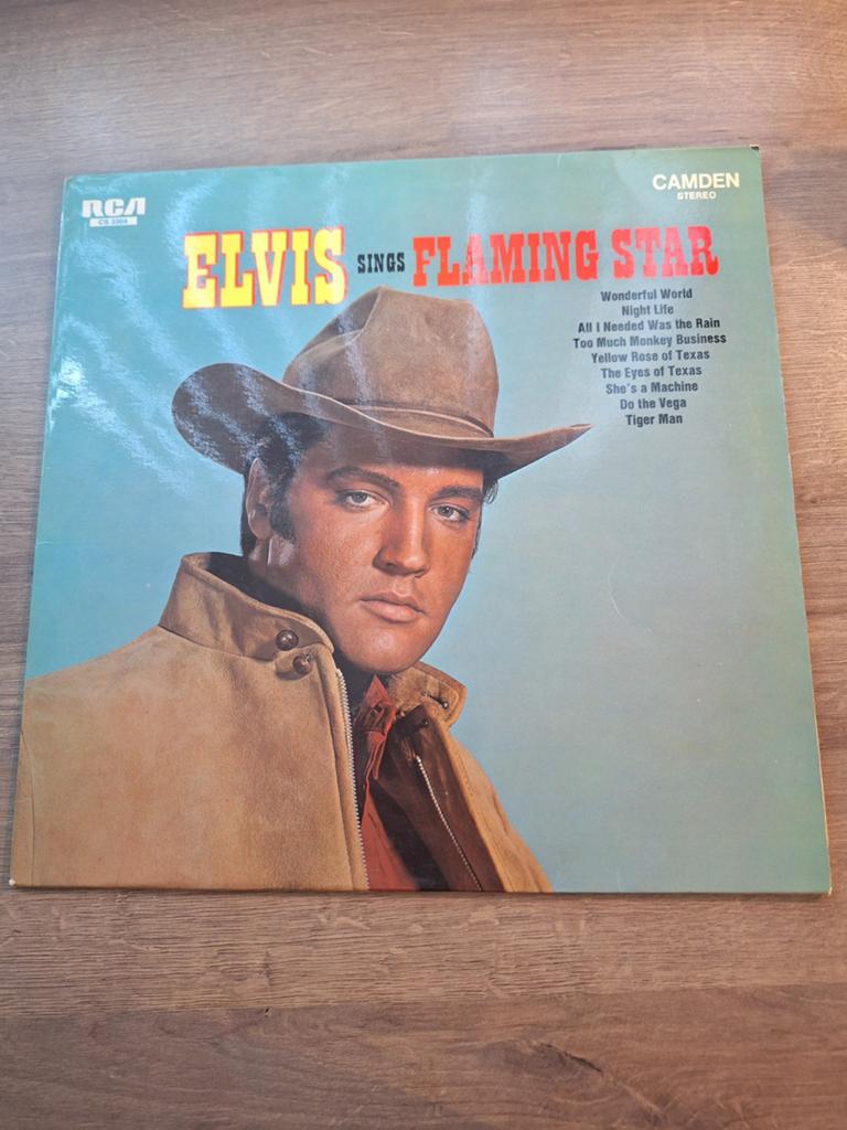 Elvis sings flaming star, Ophalen of Verzenden, Zo goed als nieuw, Overige formaten