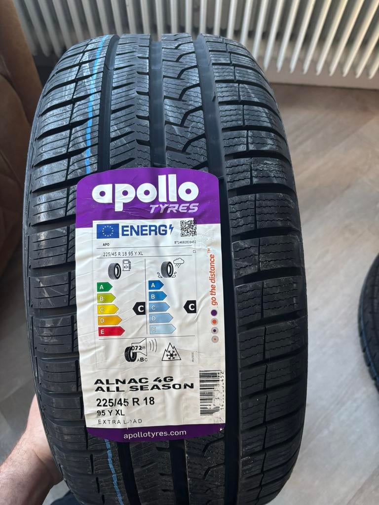 2x apollo alnac 4season banden nieuw. 225/45/18, Auto-onderdelen, Banden en Velgen, 18 inch, Nieuw, Ophalen of Verzenden, All Season