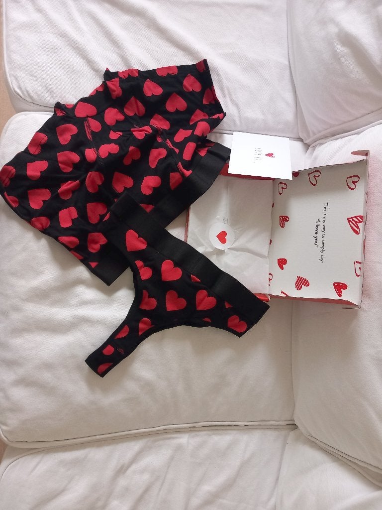 Luxe 2-in-1 Liefdes Cadeauset (String & Boxer) - Maat L, Ophalen of Verzenden, Rood, String