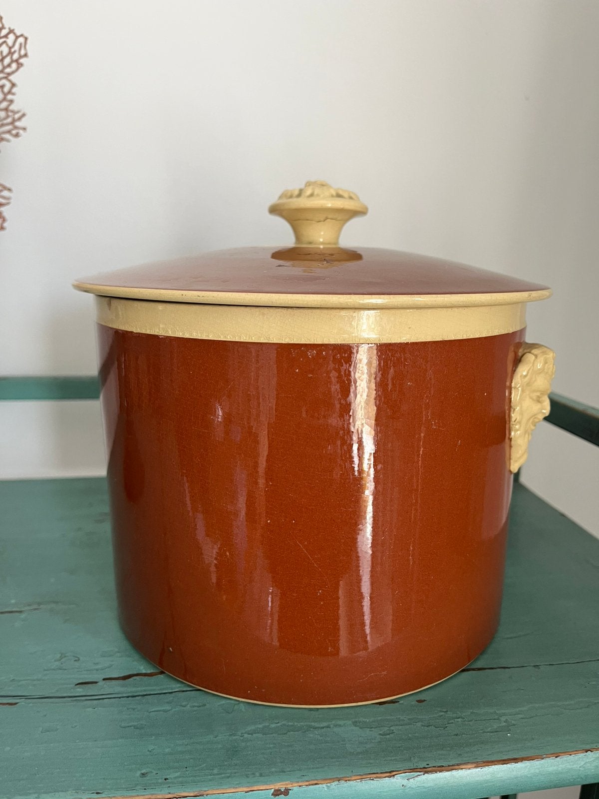 Brocante grote franse opslagpot 1920, Antiek en Kunst, Ophalen of Verzenden