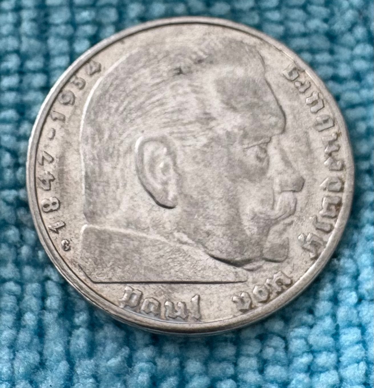Zilveren 2 Reichsmark munt 1939G- Duitsland, Ophalen of Verzenden, Duitsland, Losse munt, Zilver