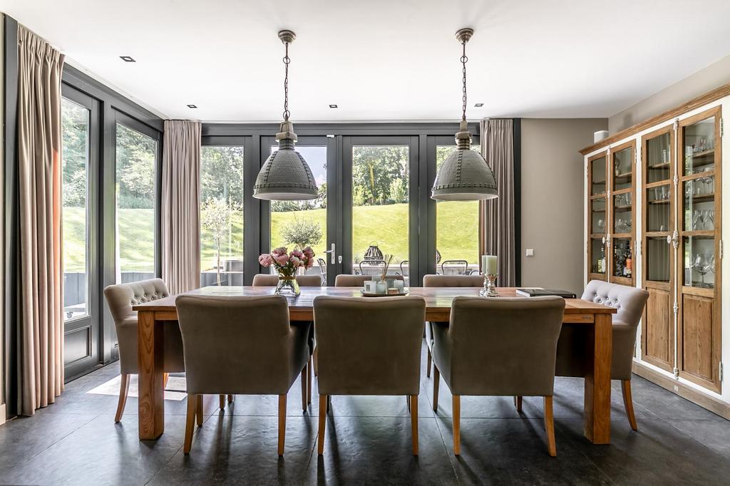 Riviera Maison 2 hanglampen taupe, Ophalen, Zo goed als nieuw, Minder dan 50 cm