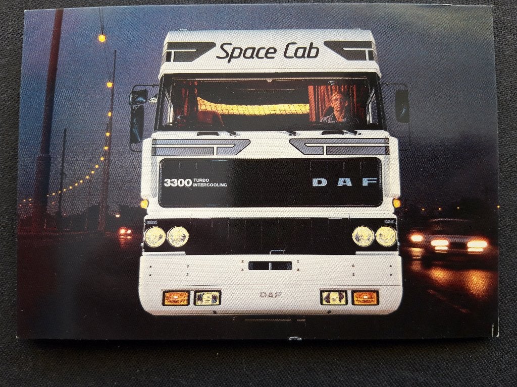 ansichtkaart DAF 3300 Space Cab, Ophalen of Verzenden, Zo goed als nieuw, Auto's