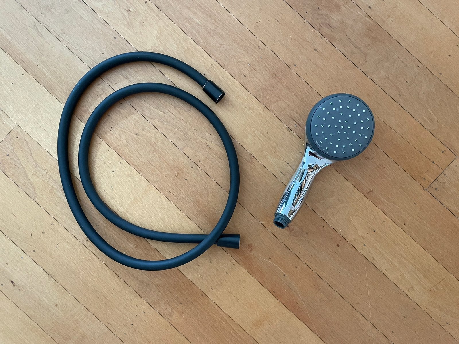 Grohe douchekop (10cm) en/of zwarte doucheslang (150cm), Doe-het-zelf en Verbouw, Ophalen of Verzenden, Gebruikt, Chroom, Douche