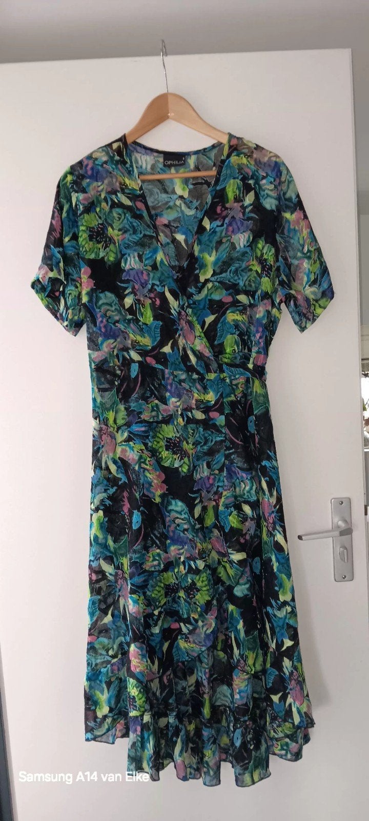 Ophilia wikkeljurk, Kleding | Dames, Ophalen of Verzenden, Zo goed als nieuw, Maat 46/48 (XL) of groter, Onder de knie