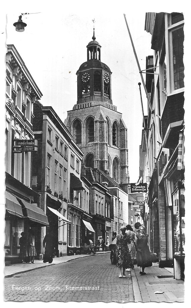 AK Bergen op Zoom - Kremerstraat, Verzenden, 1940 tot 1960, Gelopen, Noord-Brabant