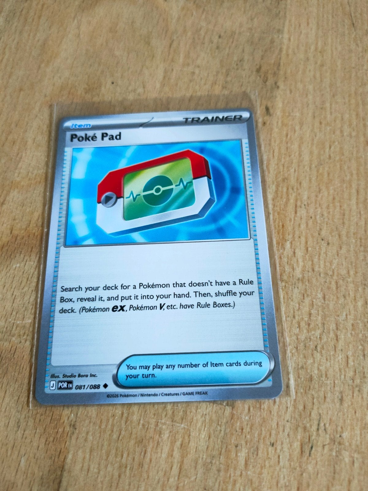 Poké Pad Perfect Order 081/088 Pokémon Kaart, Ophalen of Verzenden, Zo goed als nieuw, Losse kaart