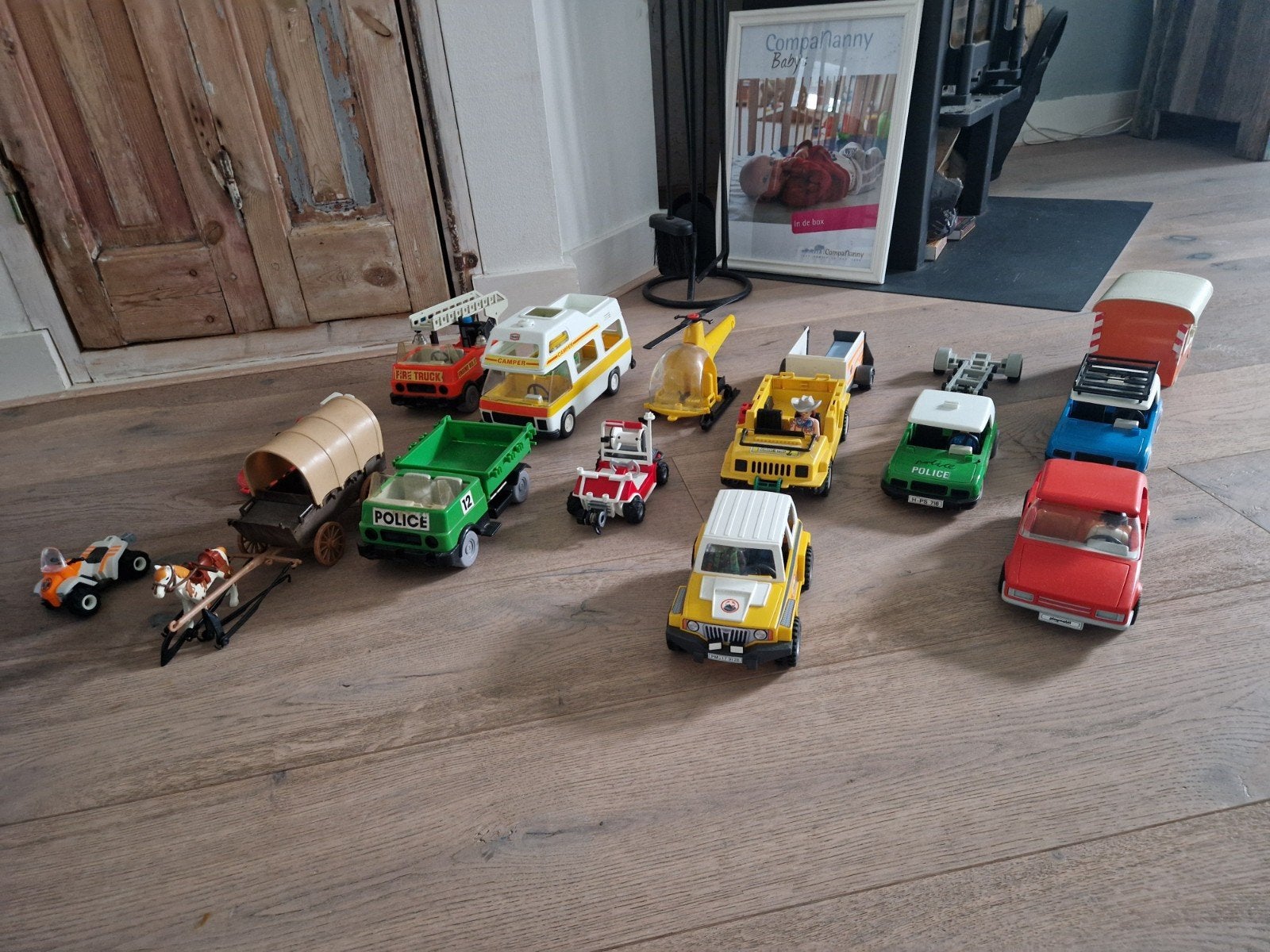 Grote partij Playmobil met voertuigen en figuren, Ophalen, Gebruikt, Jongen of Meisje