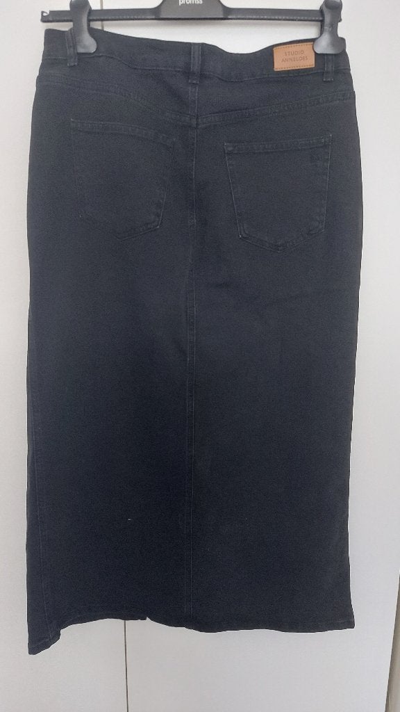 NIEUW zwart/grijze spijkerrok - STUDIO ANNELOES MT 42, Kleding | Dames, Studio Anneloes, Zwart, Maat 42/44 (L), Nieuw