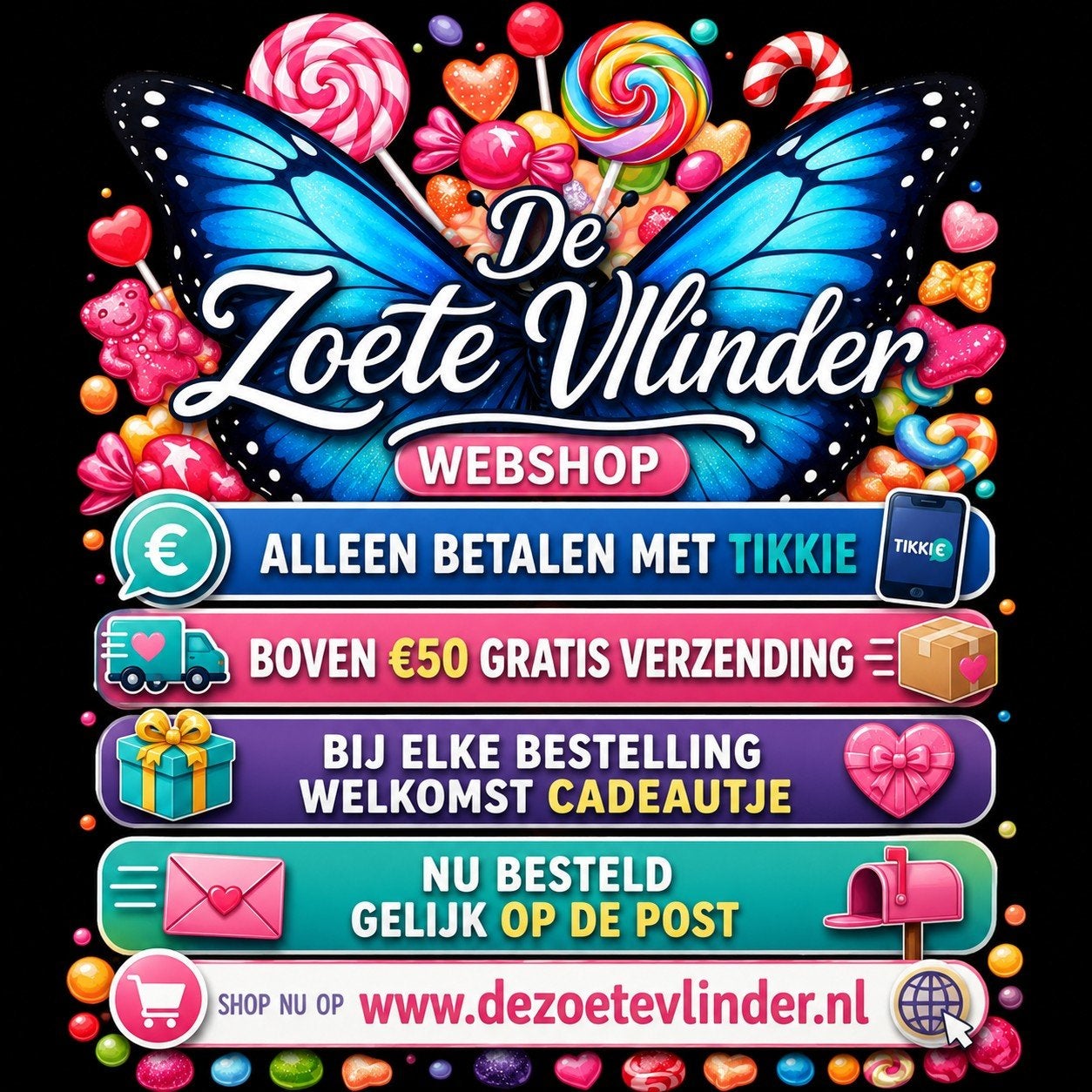 Online snoepwinkel, Verzenden