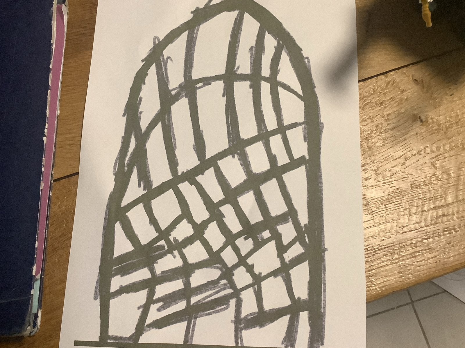 Unieke handgetekende illustratie van een raam, Ophalen of Verzenden, Zo goed als nieuw, Nederland
