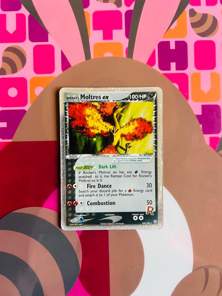 Rocket’s Moltres Ex 100/109 Ex Team Rocket Holo Pokemon, Verzenden, Zo goed als nieuw