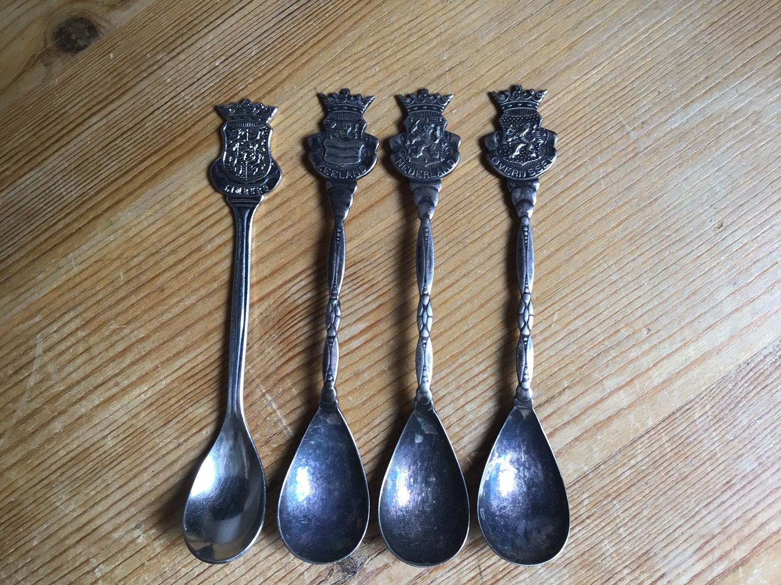 4 oude lepeltjes. Provincie, Ophalen of Verzenden