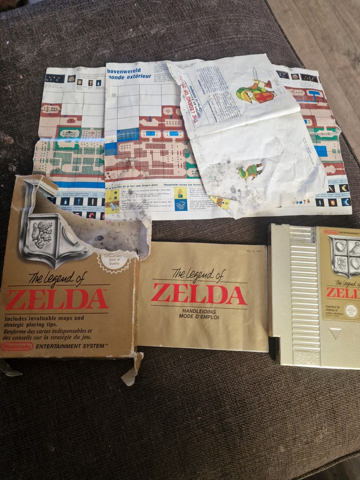 The Legend of Zelda (NES) - Waterschade, Ophalen of Verzenden