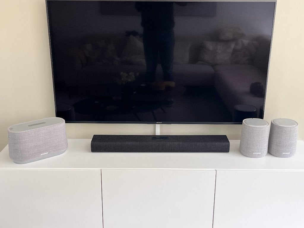 Harman Kardon set, Audio, Tv en Foto, Home Cinema-sets, Blu-ray-speler, 70 watt of meer, Zo goed als nieuw, 5.1-systeem