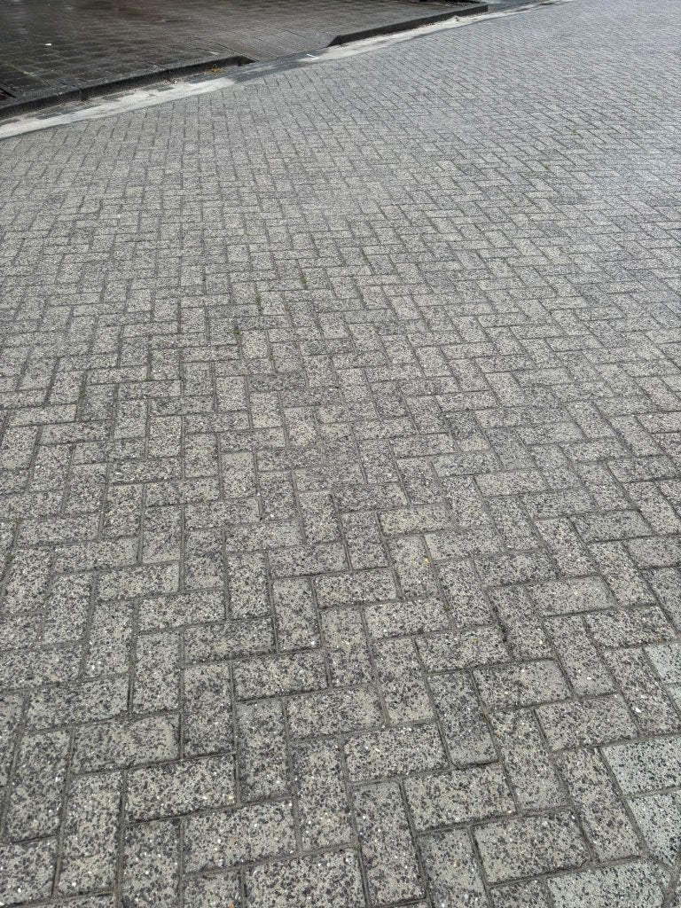 Betonstraatstenen KF grijs en antraciet, Gebruikt, Klinkers, Ophalen of Verzenden, 10 m² of meer