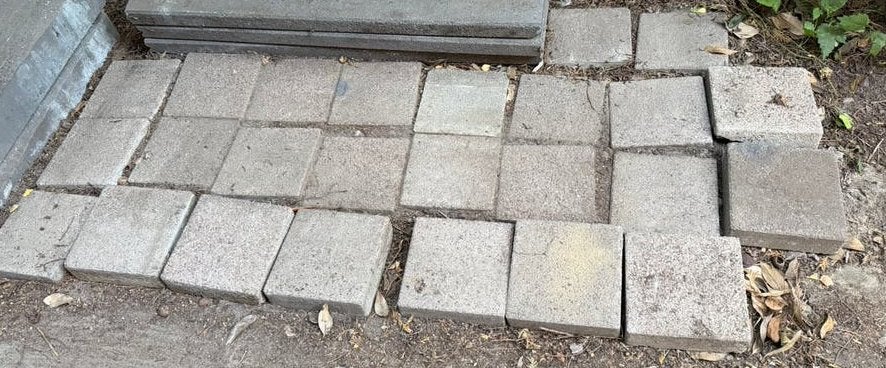 Betontegel / bestrating GRATIS, Tuin en Terras, Ophalen, Zo goed als nieuw, Beton, Terrastegels