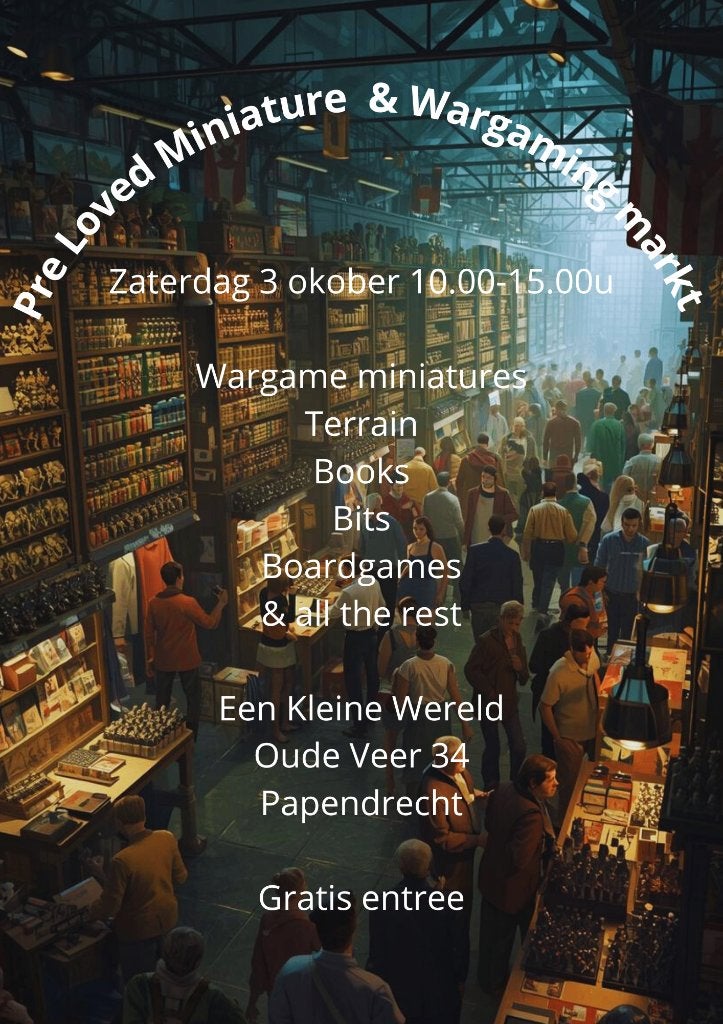 Pre Loved Miniature Market (gratis entree), Ophalen, Met verf, Gebruikt, Figuurtje(s)