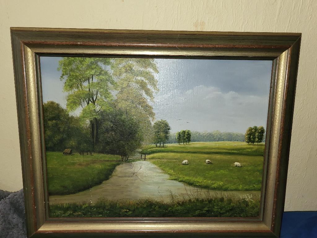 Zomer Weide met schapen, Antiek en Kunst, Ophalen of Verzenden
