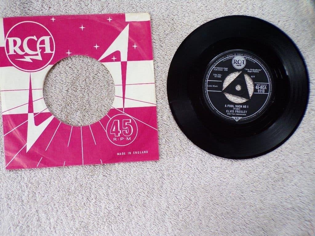 Elvis Presley -  a fool such as I  ( uk fifties ! ), Gebruikt, Verzenden, Voor 1960, 7 inch