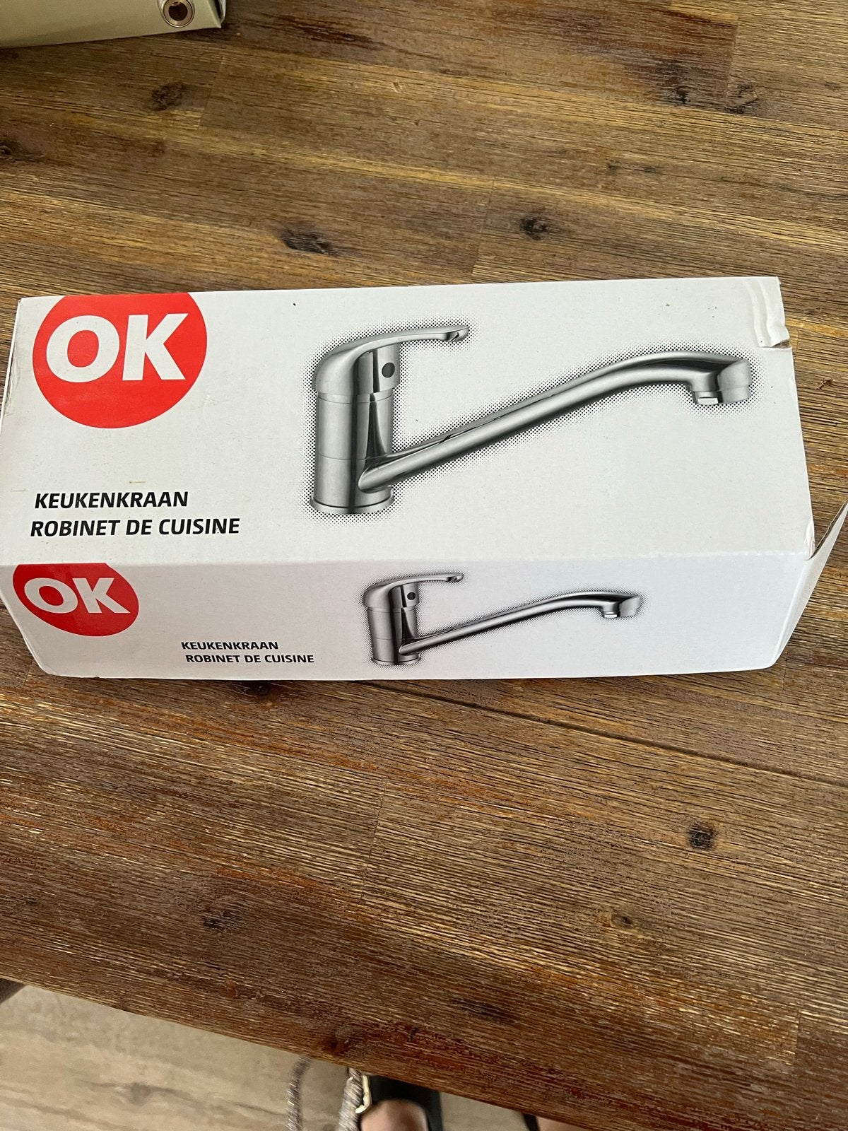 OK Keukenkraan - Nieuw in doos, Ophalen of Verzenden, Nieuw, Chroom, Kraan