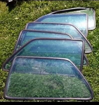 Zijruiten VW Golf 2 met rubbers, Ophalen of Verzenden, Gebruikt, Oldtimer onderdelen