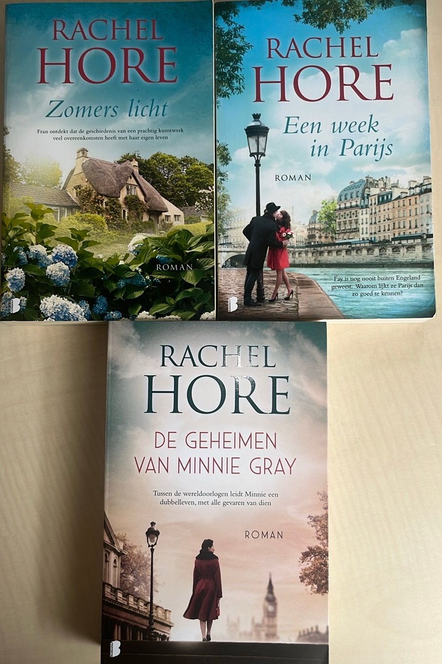 Rachel Hore Boeken: Zomers Licht, Een Week in Parijs, De Geh, Ophalen of Verzenden, Zo goed als nieuw, Nederland