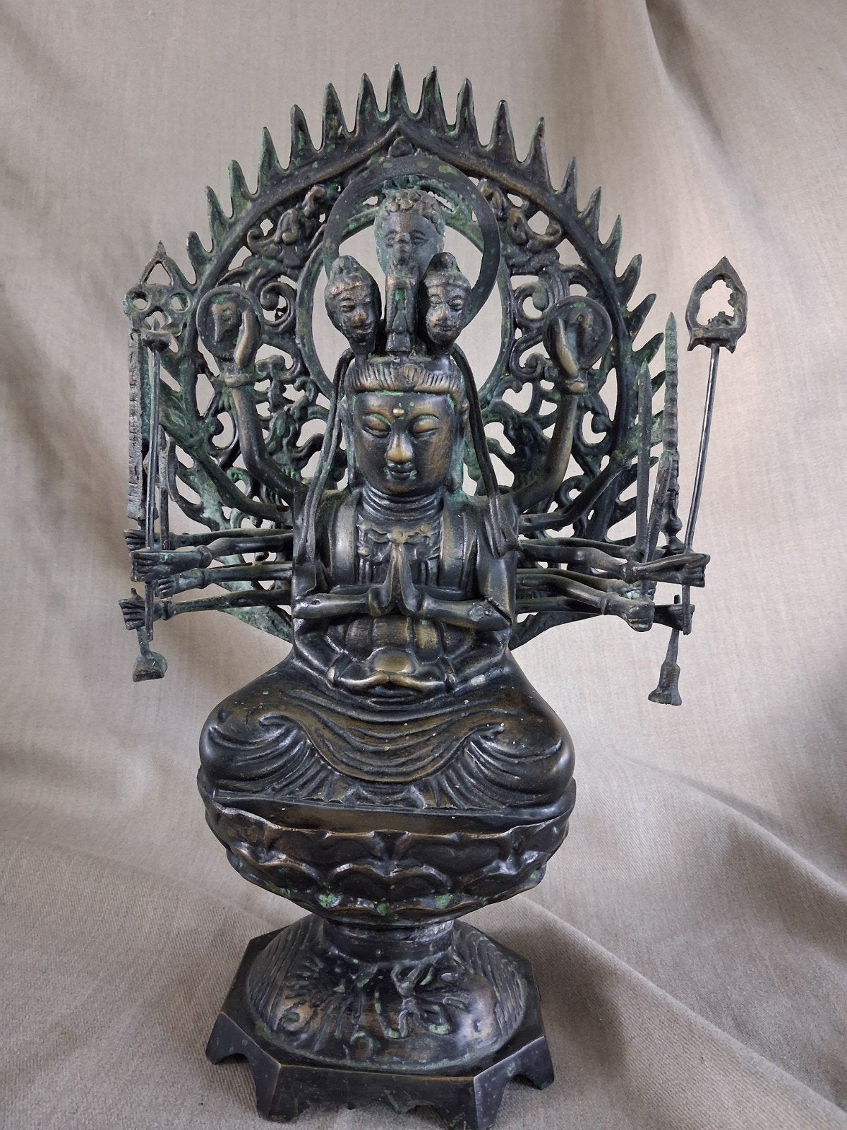 Bronzen beeld "Boeddha" "Guanyin", "Avalokiteshvara", Ophalen of Verzenden