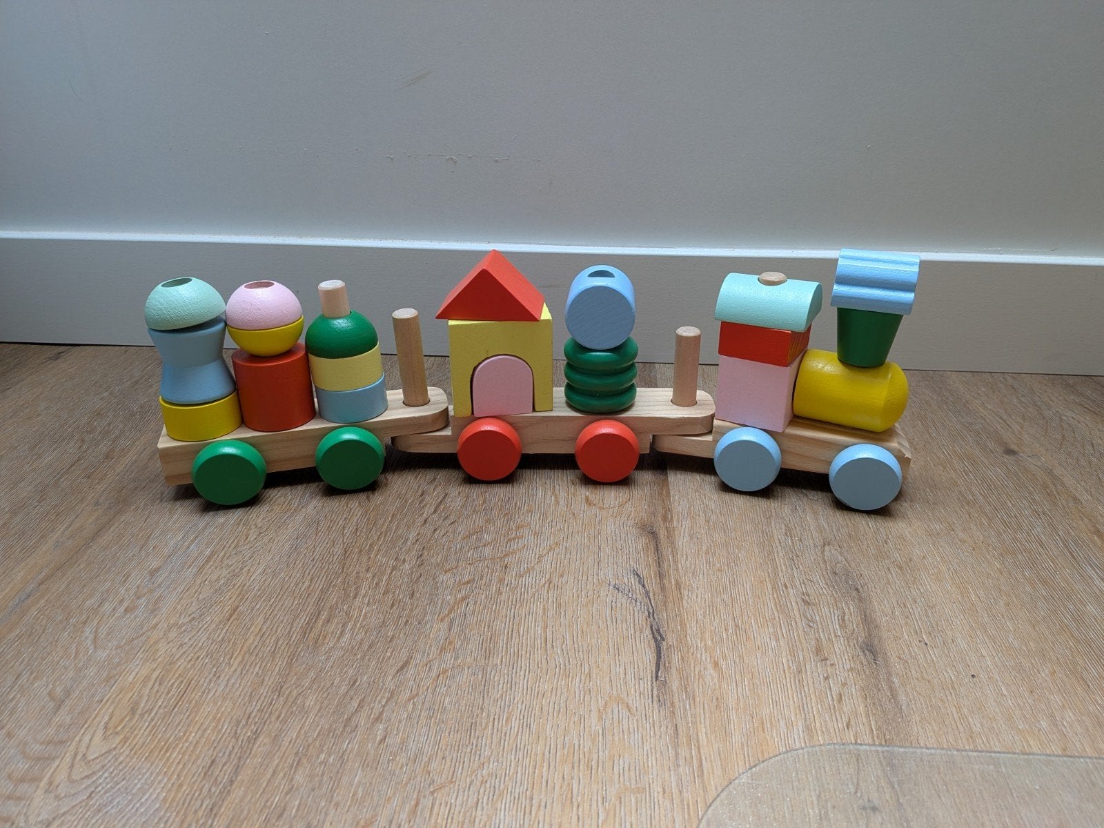 Houten trein, Kinderen en Baby's, Speelgoed | Overig, Ophalen, Gebruikt, Jongen of Meisje