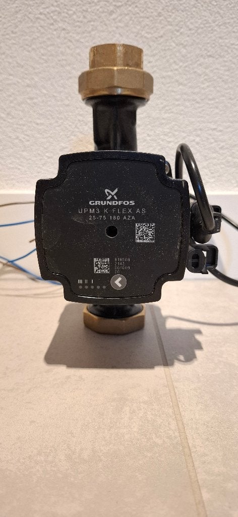 Grundfos UPM3 K FLEX AS 25-75 180 AZA circulatiepomp, Gebruikt, Minder dan 30 cm, Overige typen, Minder dan 60 cm