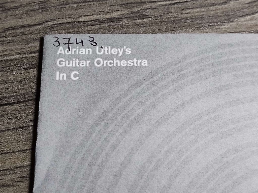 Adrian Utley's Guitar Orchestra ‎– In C [CdR Promo], Cd's en Dvd's, Ophalen of Verzenden, Zo goed als nieuw, Pop, Promo