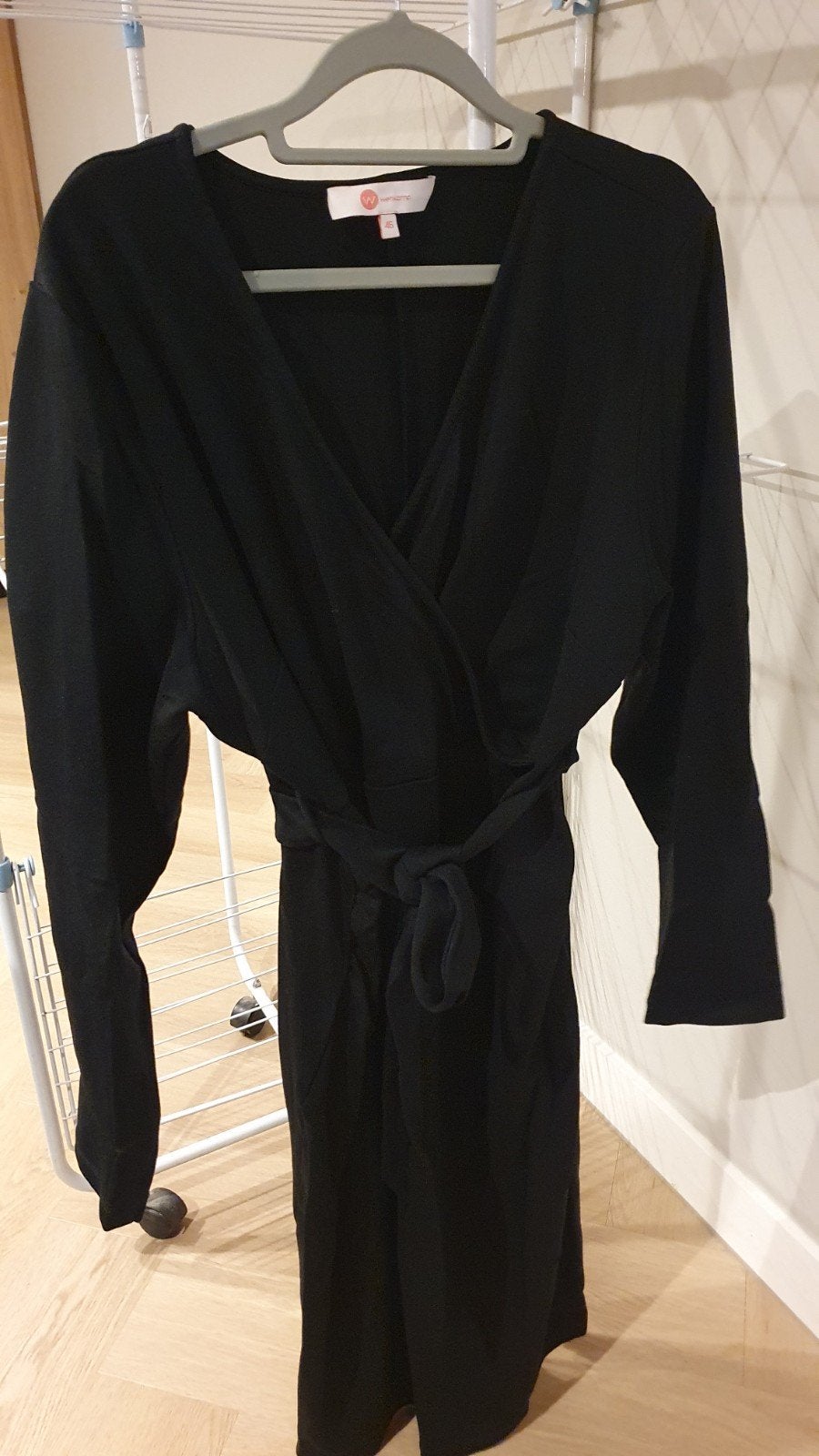 Zwarte zwangerschaps voedingsjurk - Wehkamp, Kleding | Dames, Maat 46/48 (XL) of groter, Ophalen of Verzenden, Gedragen, Wehkamp