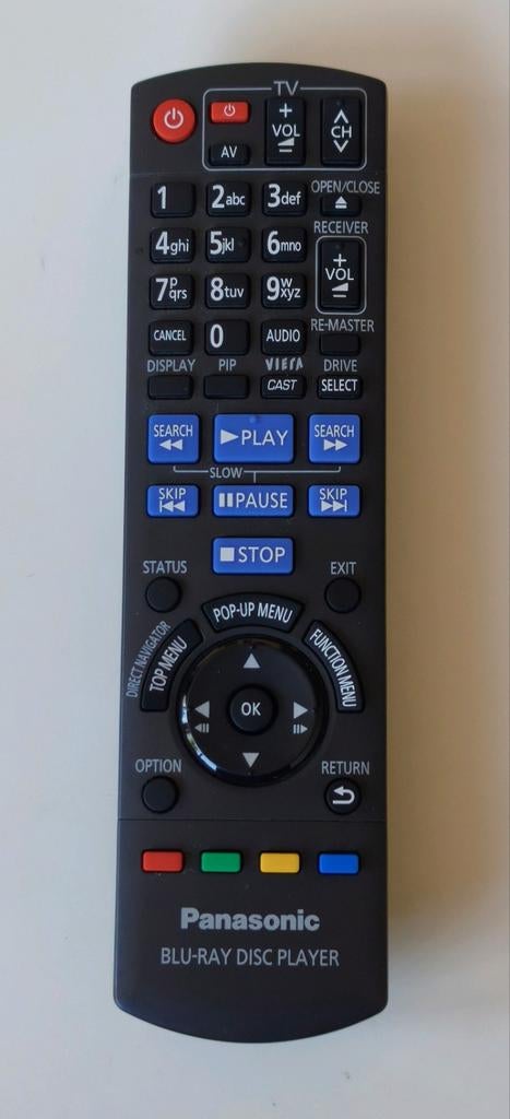 Panasonic Blu-ray Disc Player afstandsbediening, Audio, Tv en Foto, Afstandsbedieningen, Gebruikt, Origineel, Mediaspeler, Ophalen of Verzenden