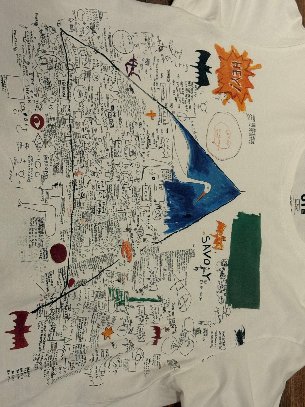 Uniqlo UT Jean-Michel Basquiat T-shirt Maat L, Ophalen of Verzenden, Zo goed als nieuw, Maat 52/54 (L), Wit