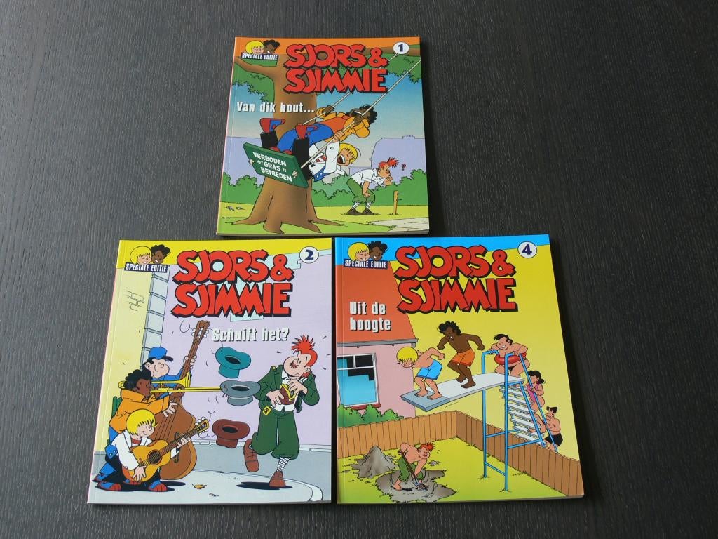 Sjors & Sjimmie speciale editie - deel 1, 2 en 4, Meerdere stripboeken, Ophalen of Verzenden, Zo goed als nieuw