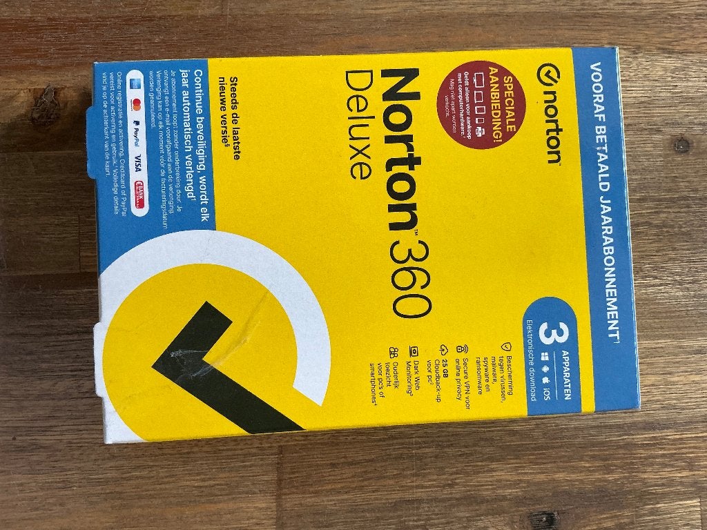Norton 360 Deluxe voor drie apparaten. NIEUW, Computers en Software, Antivirus- en Beveiligingssoftware, Ophalen of Verzenden