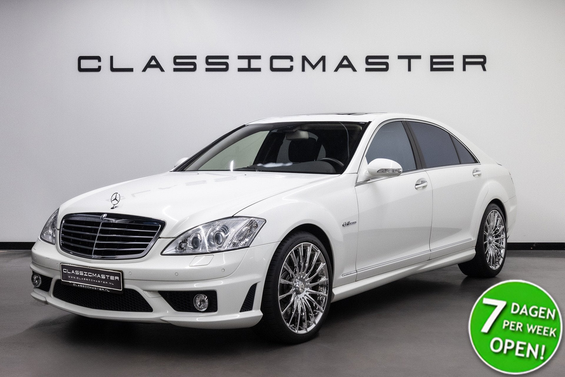 Mercedes-Benz S-Klasse AMG 63 Lang Btw auto, Fiscale waarde, Auto's, Mercedes-Benz, Achterwielaandrijving, Gebruikt, Wit, Leder