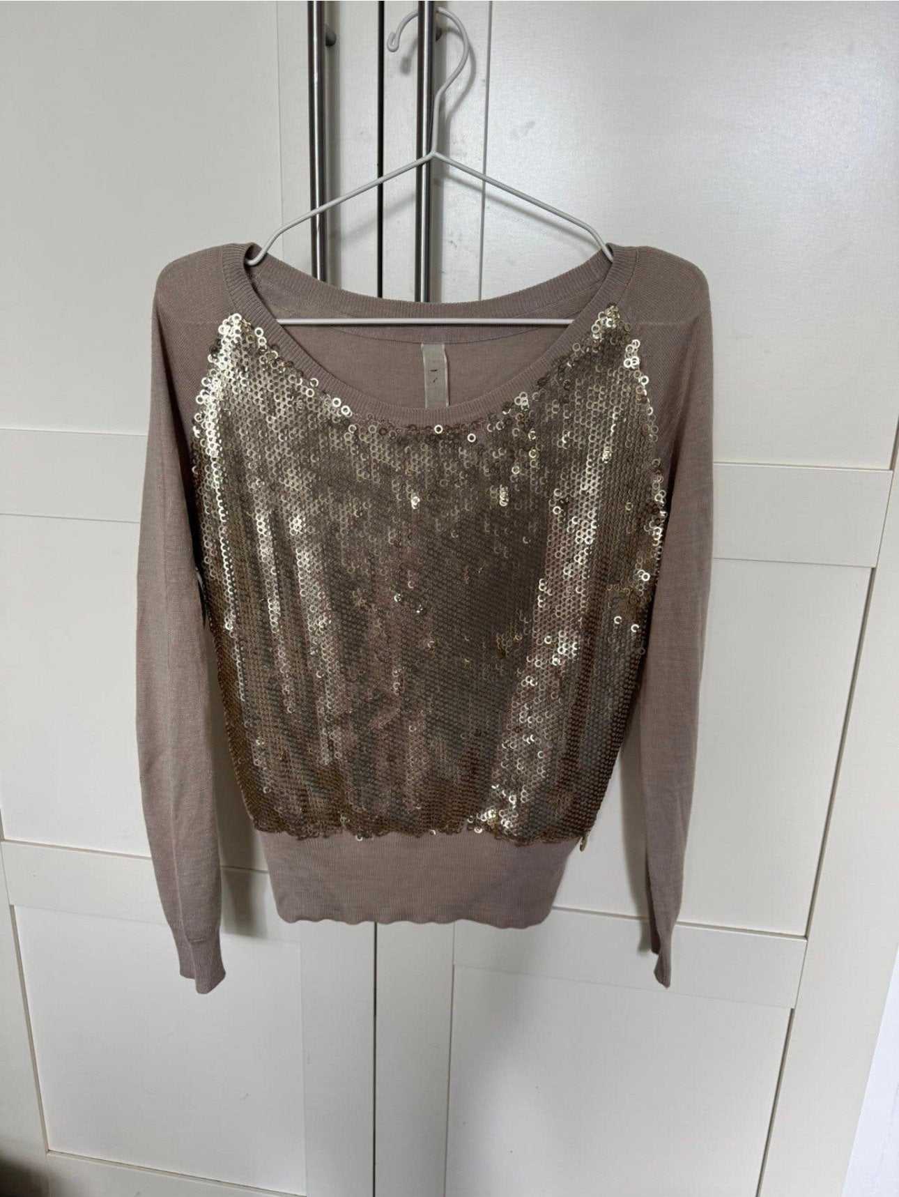 Lange mouwen shirt van Guess, Lange mouw, Gedragen, Goud, Ophalen