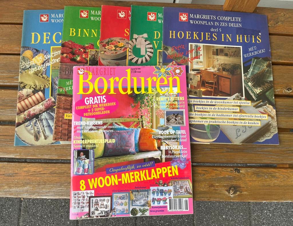 Vintage Margriet tijdschriften - margriets complete woonplan, Boeken, Ophalen of Verzenden