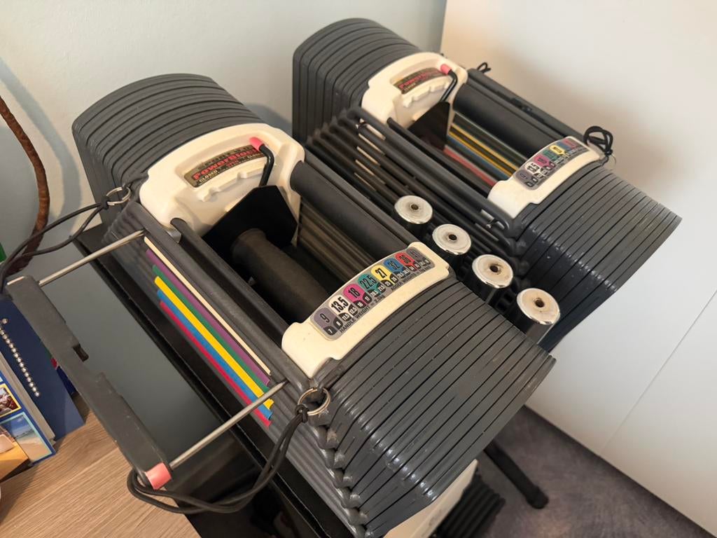 Powerblock 41 kg verstelbare dumbbells, Ophalen, Powerblock, ., Zo goed als nieuw