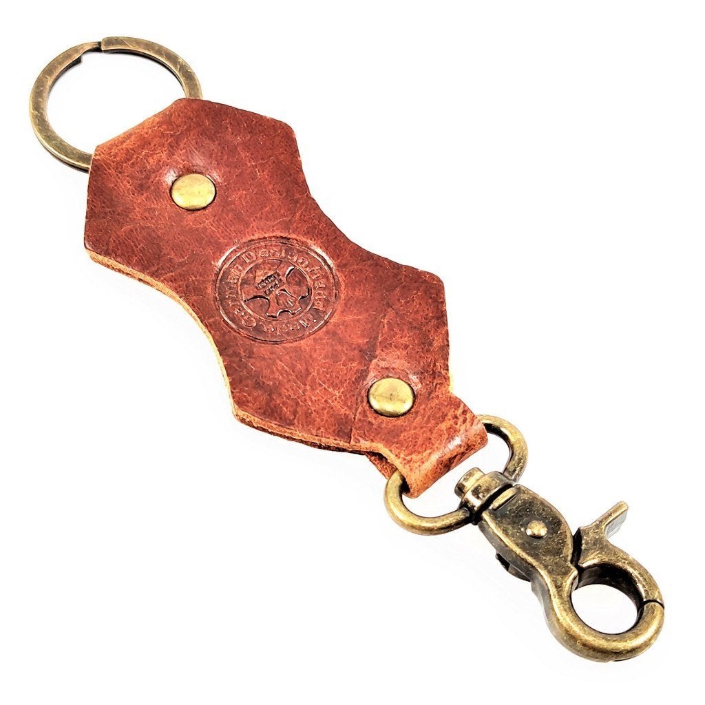 Roodachtig Bruin Vintage Leren Sleutelhanger, Birgitta-Gracht 33, 6465 EL Kerkrade, Nederland, Verzenden, Overige typen, Nieuw