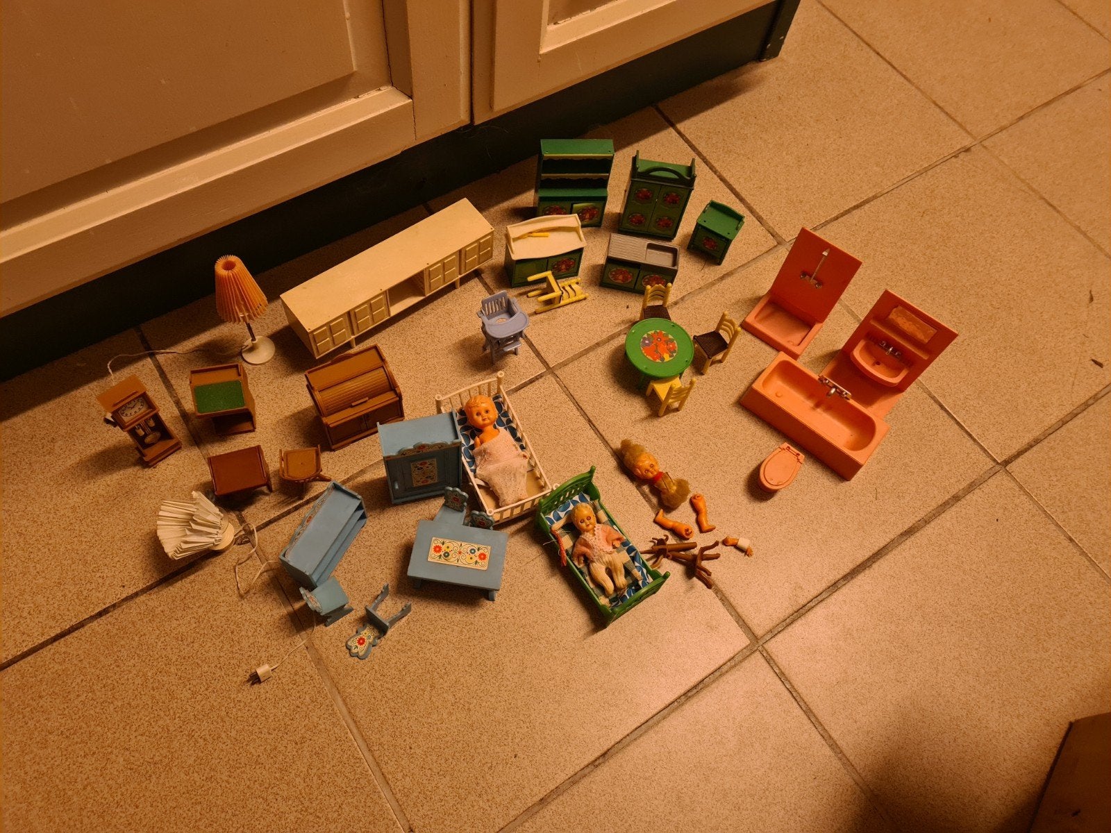 Vintage Jean Höfler Poppenhuis Meubels Jaren '70 W. Germany, Ophalen of Verzenden, Gebruikt, Gebruiksvoorwerp