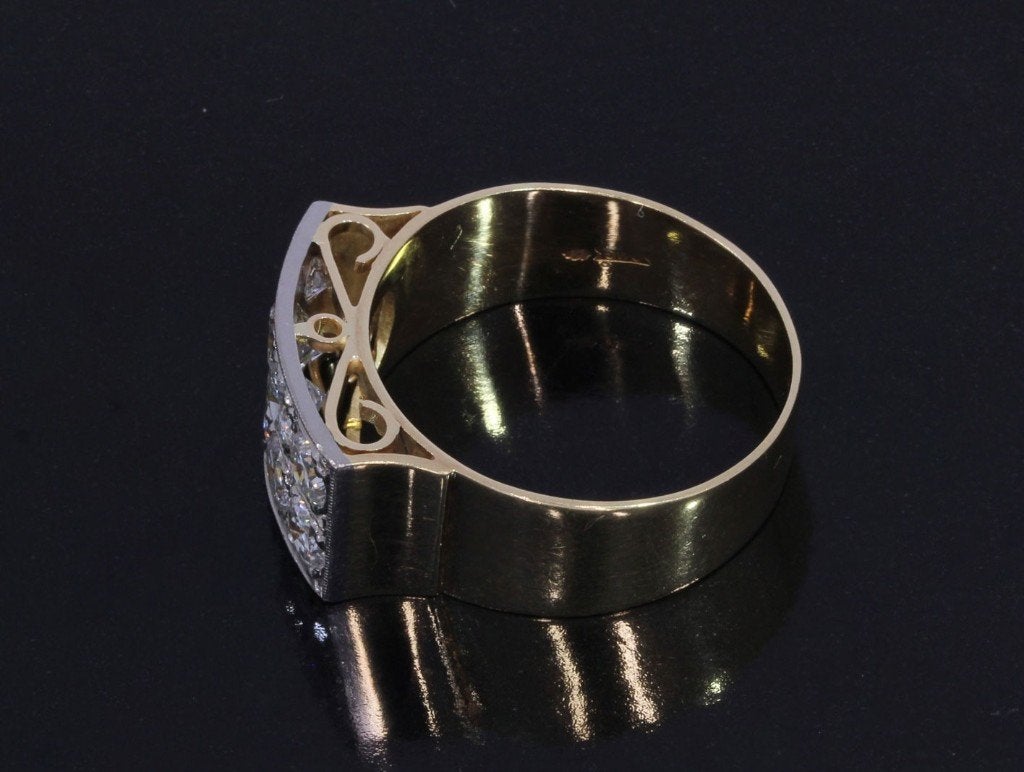8 grote diamanten 2ct luxe 14k ring goud briljant exclusief, Voordeelsieraden, 19 tot 20, Ophalen of Verzenden, Zo goed als nieuw