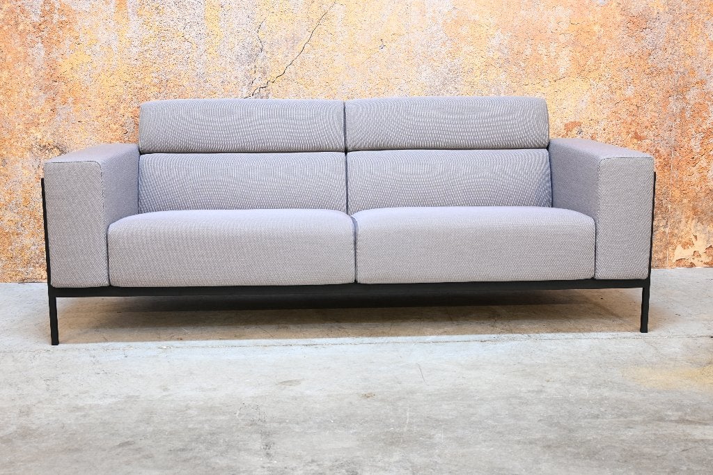 Als NIEUW! fraaie stoffen Harvink Kadanz design bank, Harvink, Harvink, Driepersoons, 75 tot 100 cm