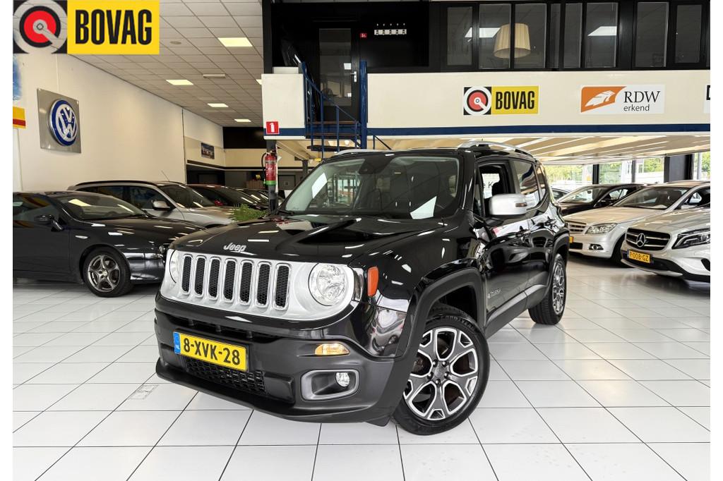 Jeep Renegade 1.4 M.Air Limited Bovag Garantie NAP, Auto's, Gebruikt, 400 kg, Zwart, Bedrijf