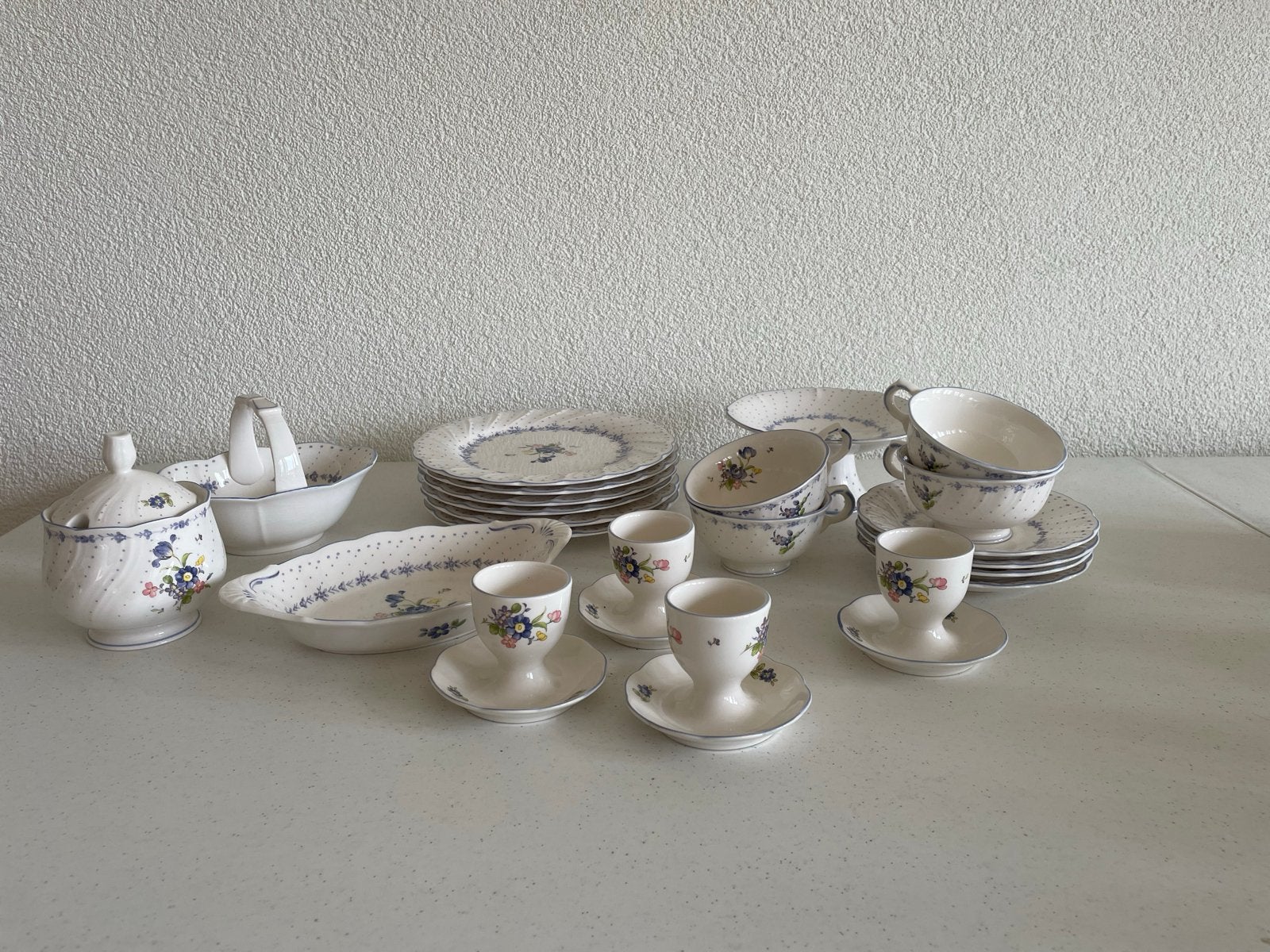 Prachtig Nikko Tableware servies - Vintage bloemendecor, Overige merken, Keramiek, Vintage, Ophalen of Verzenden