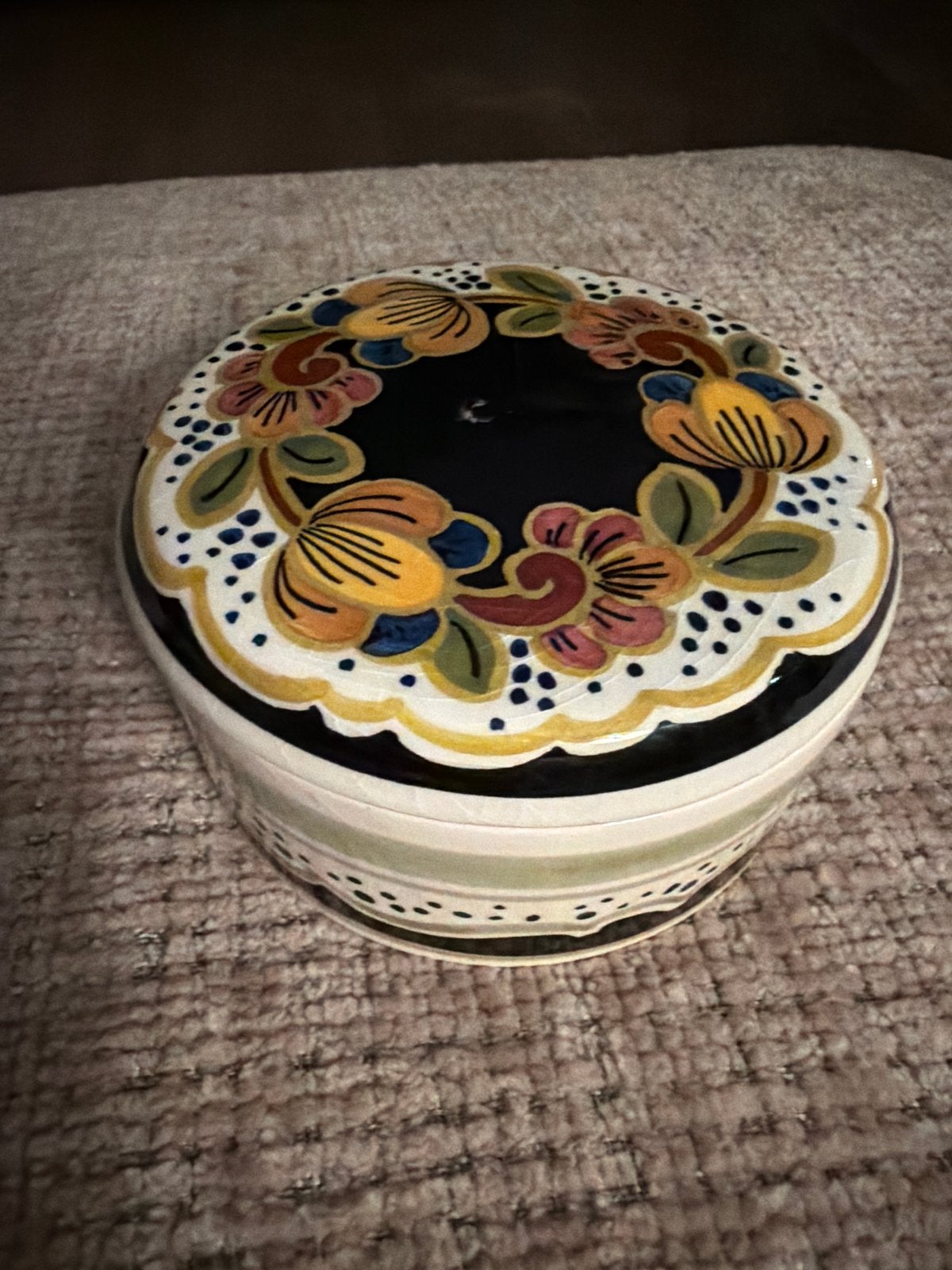 Gouda Plateel 100% Handgeschilderd Doosje 1994, Ophalen of Verzenden