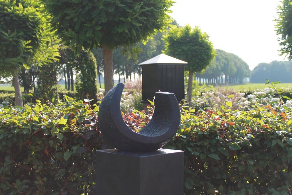 Modern terrazzo bowl / sculptuur voor tuin luxe uitstraling, Tuin en Terras, Tuinbeelden, Ophalen, Nieuw, Steen, Abstract beeld